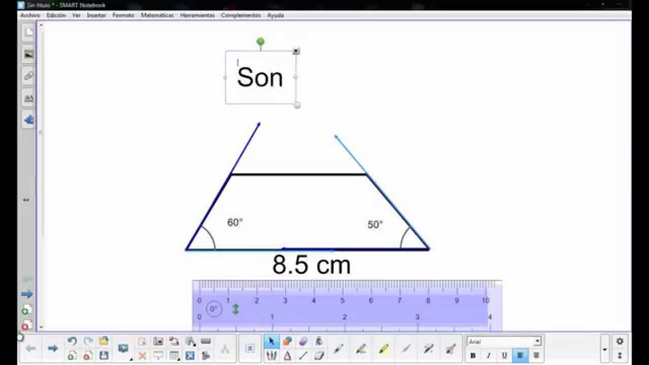 Construcción de un trapecio escaleno