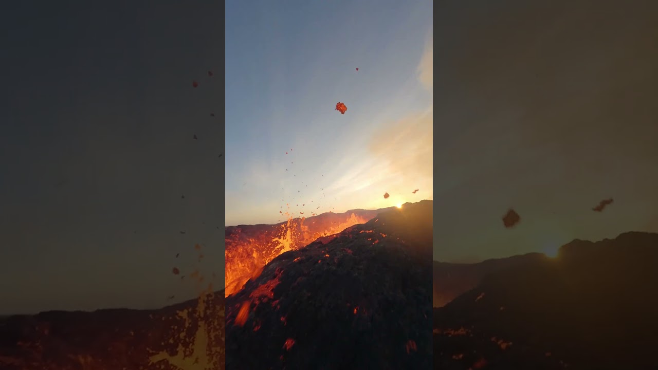 GoPro | FPV Drone Nearly Engulfed by Volcano 🎬 Andres Aguilera Morillas #Shorts #Volcano