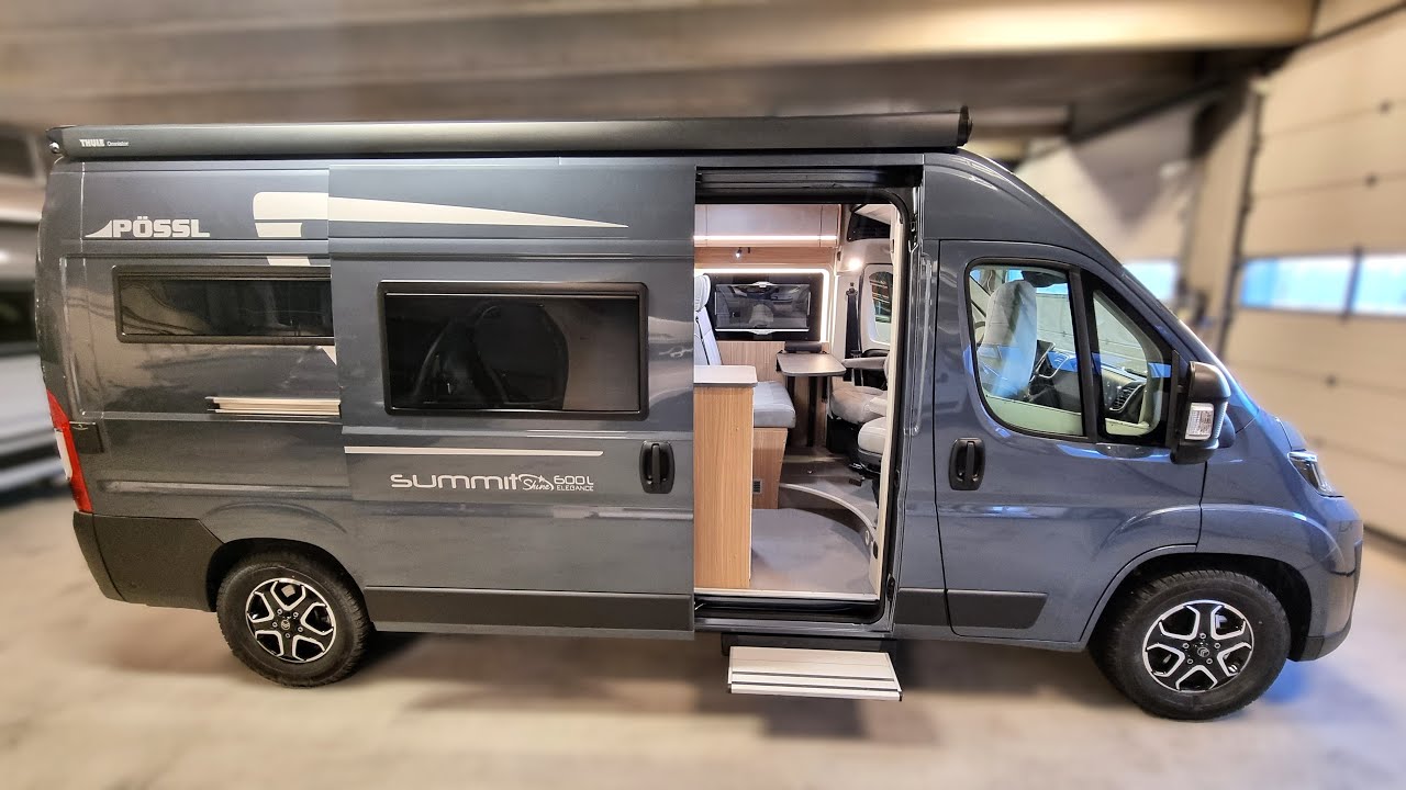 New SMALL Luxury Campervan with BIG Hidden Bathroom Shower & 8-Speed Auto - P&ouml;ssl Summit Shine 600L