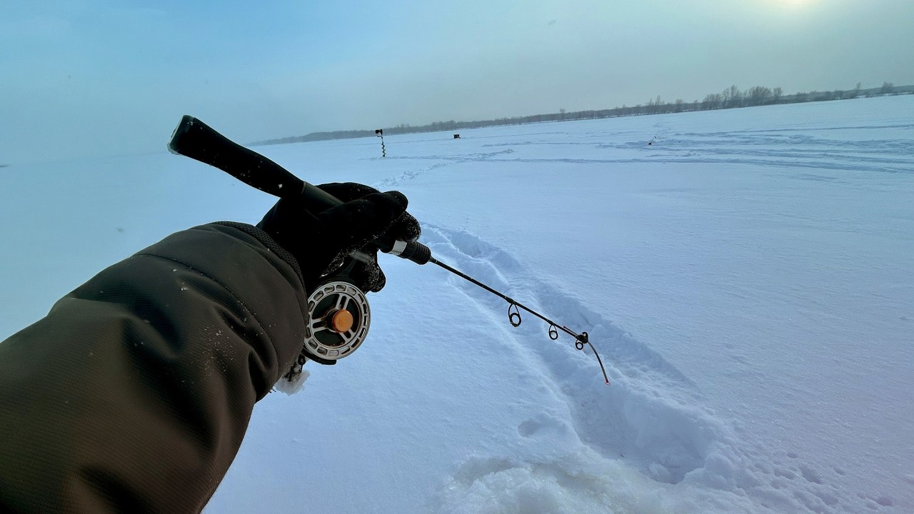 РЫБАЛКА в ГЛУХОЗИМЬЕ!  МЕТЕЛЬ, БУРАН, РЫБАЛКА на самодельную мормышку.2026