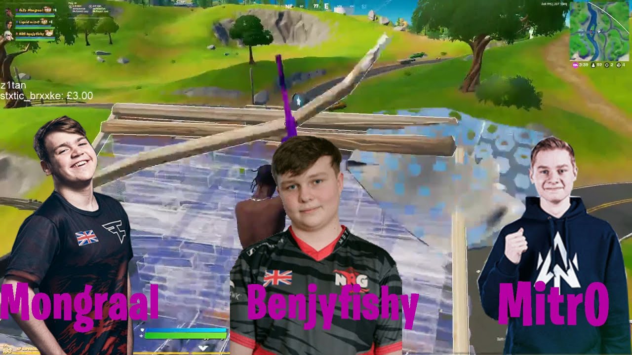 Mongraal, Mitr0 and Benjyfishy with a epic win in the FNCS Qualifier 1