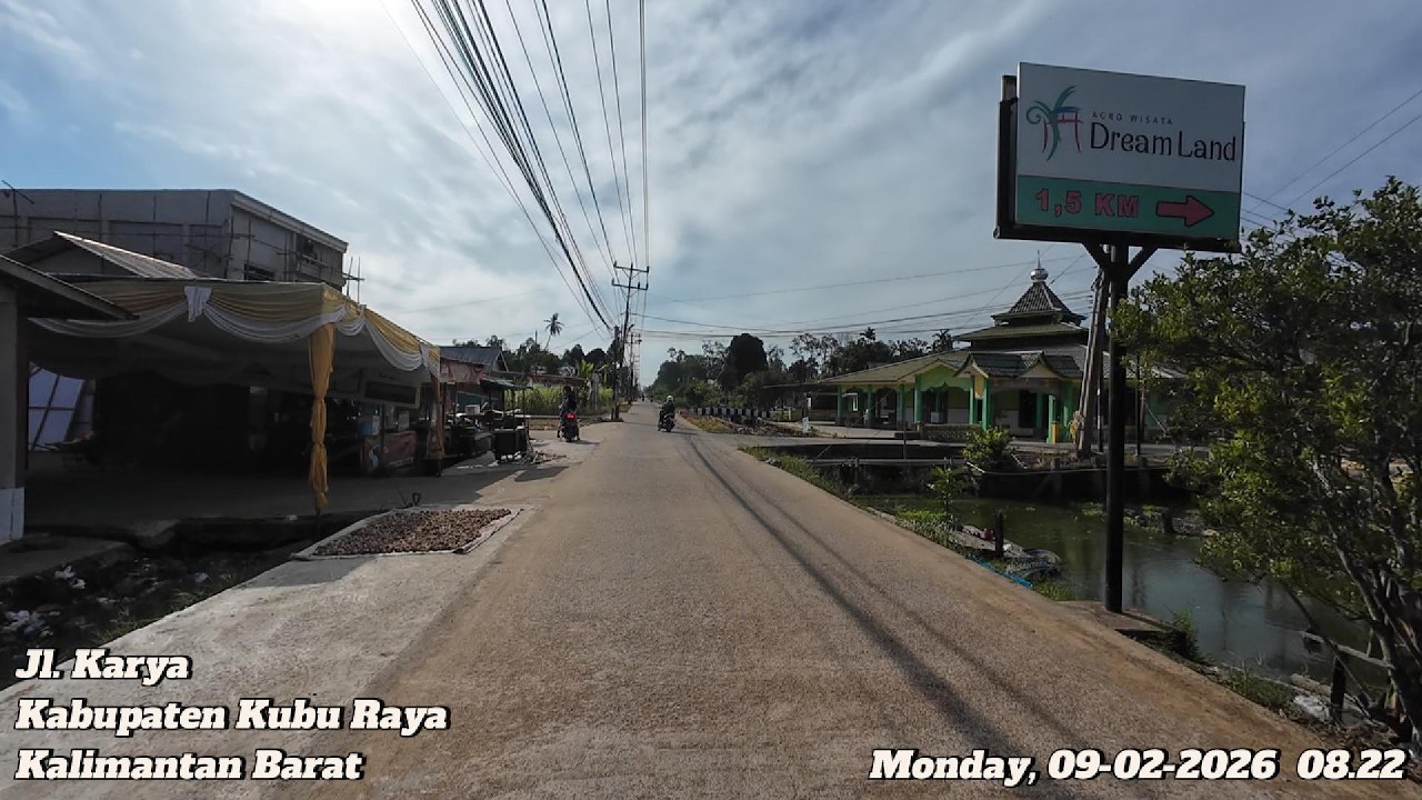 Morning Drive – Jl. Karya, Kubu Raya, Kalbar | 09-02-2026 08.22