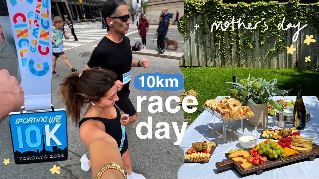 VLOG: my first 10km race & Mother’s Day brunch (at my place!) 🌸