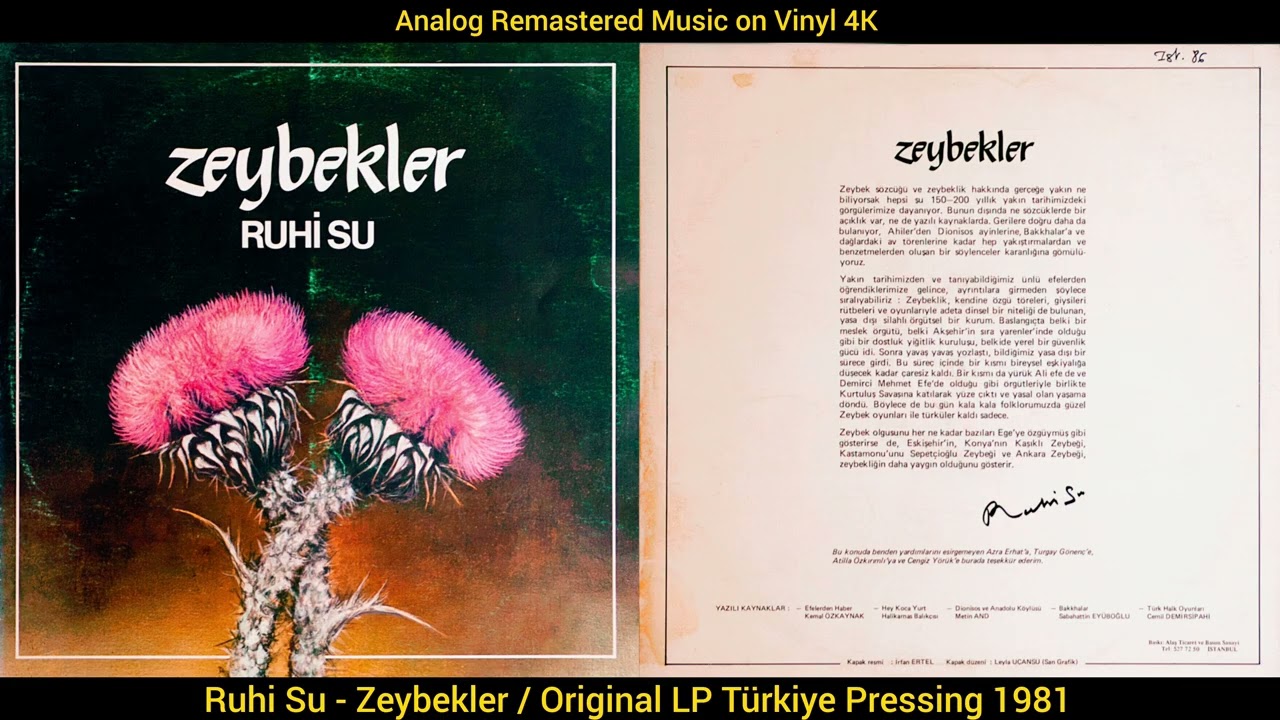 Ruhi Su - Zeybekler (Original LP Analog Remastered 1981) 4K