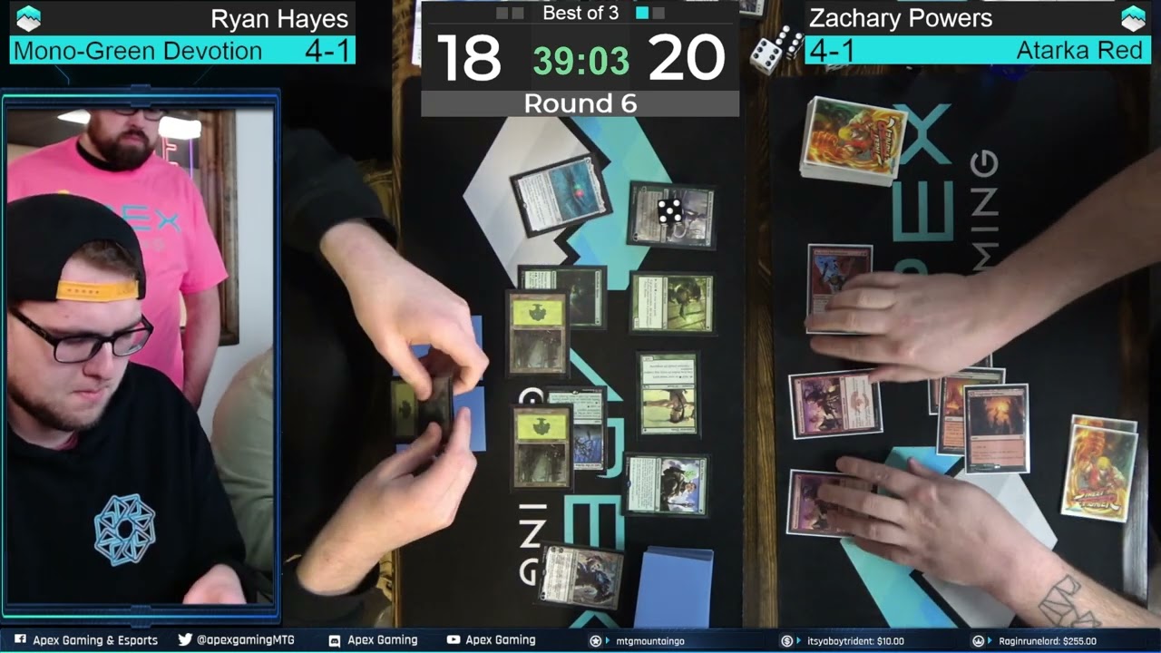 Mono-Green Devotion vs Atarka Red | Round 6 | Pioneer 2-Slot RCQ