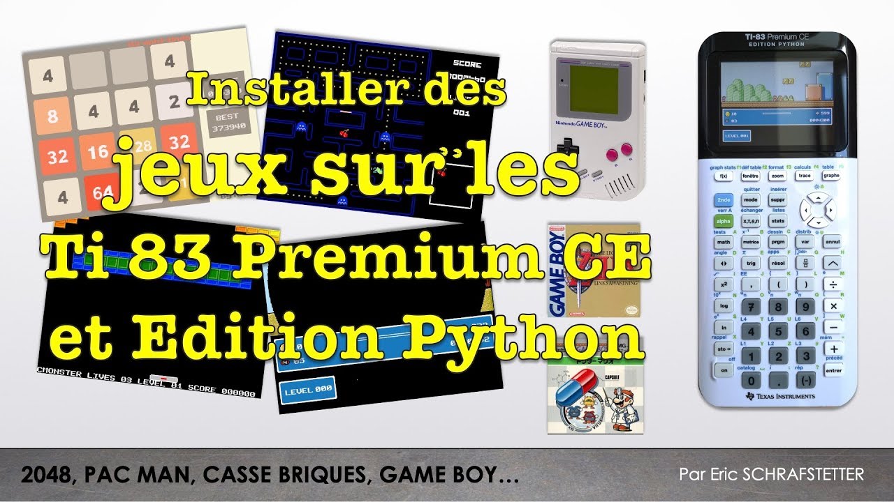 Game Boy et jeux sur Ti83 Premium CE et Edition Python