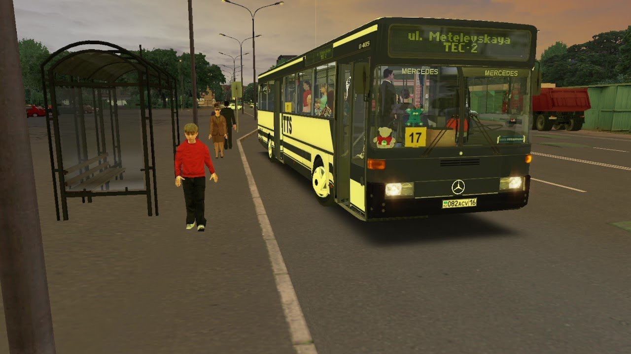 Omsi 2 Чистогорская Область. 082 ACV 16 Mercedes-Benz O405 маршрут 17