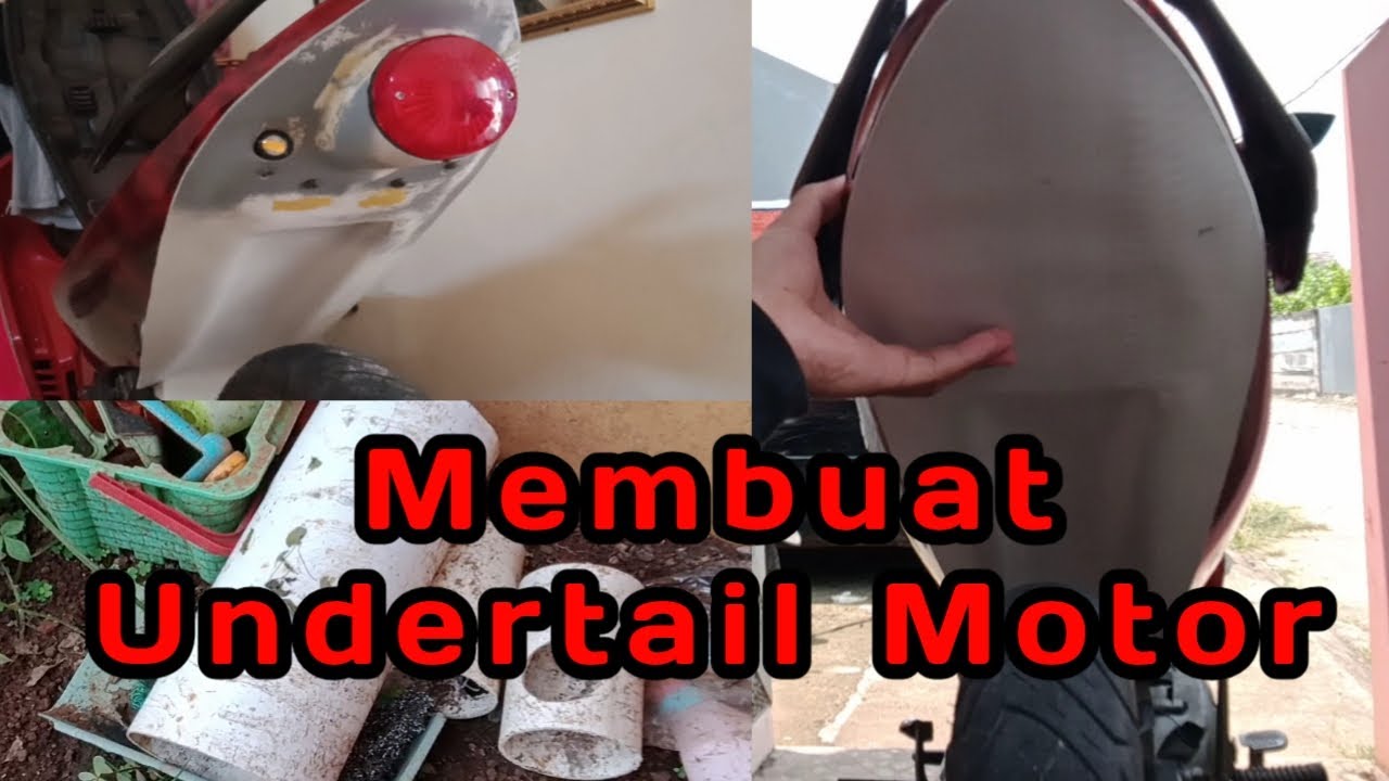 MEMBUAT UNDERTAIL CUSTOM Dari PIPA PVC /Modifikasi Motor