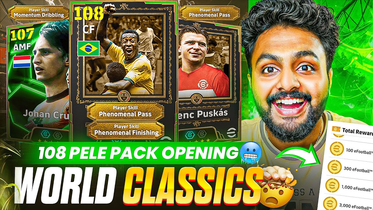 OMG😦 SO MANY FREE SPINS😍 | CAN WE GET 108 PELE?🤔 EPIC WORLD CLASSICS🤯 | PACK OPENING IN F2P ACCOUNT🔥