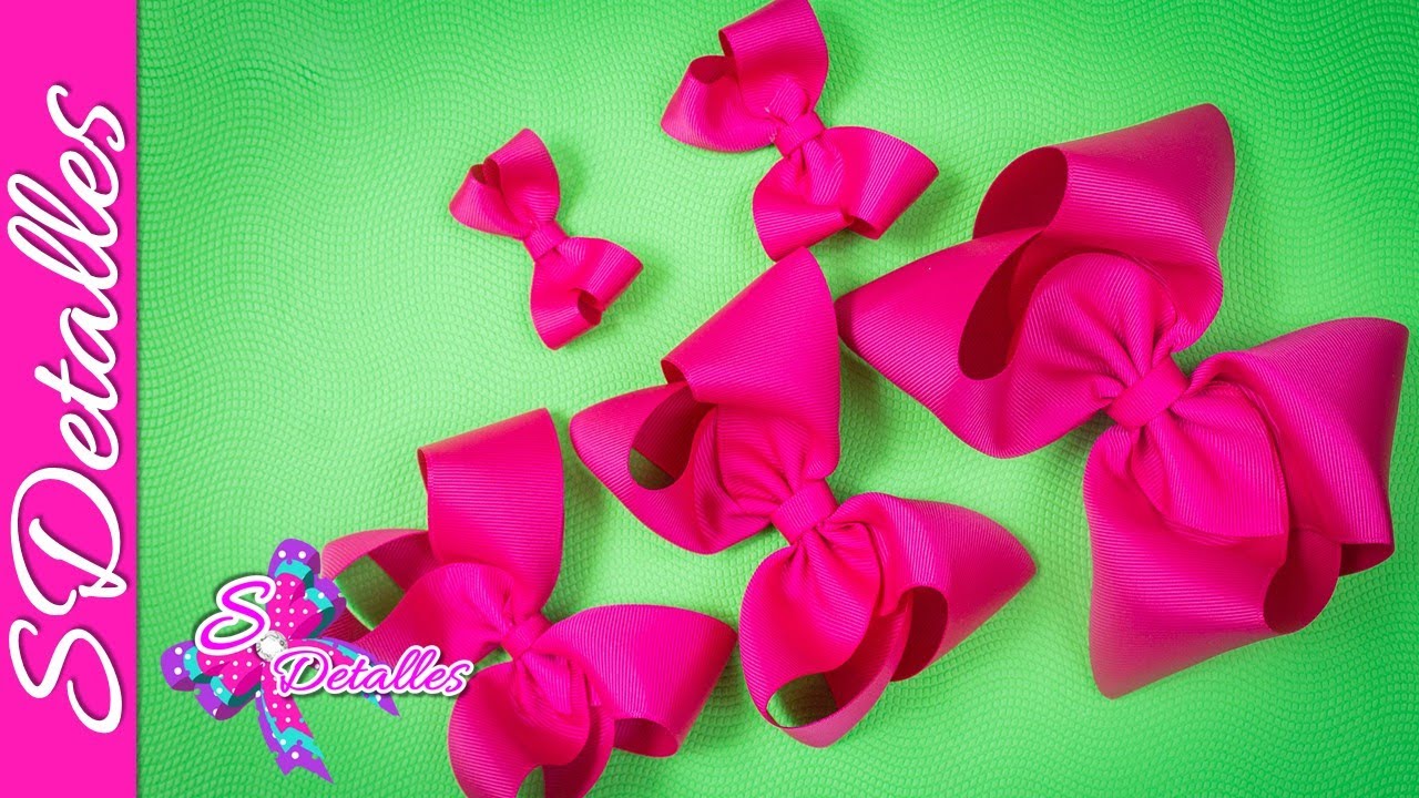 🎀😃 Varias Medidas para Moño Boutique 😃🎀 Video#279 #MoñosSDetalles #LazosSDetalles