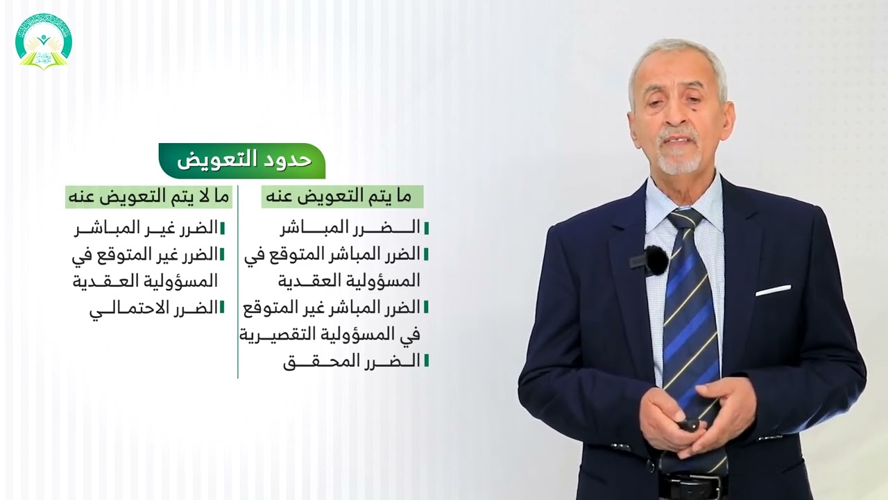 المحاضرة (2) التنفيذ بمقابل التعويض - تقديم: أ.د. عبد الكريم محمد الطير