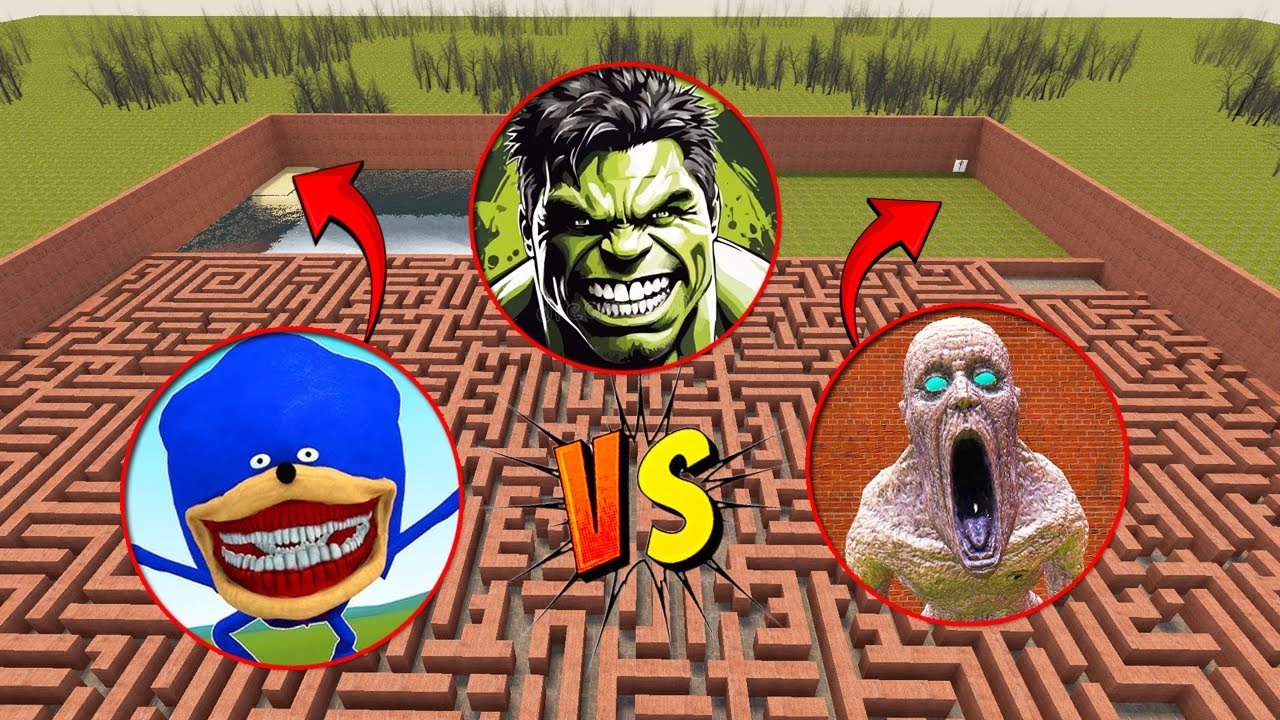 HULK vs SCP-096 vs Shin Sonic – Ultimate Monster Battle | GMod
