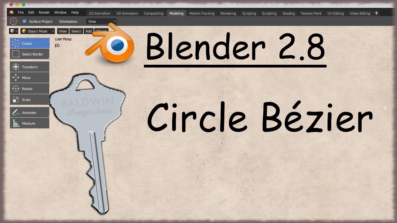 Blender 2.8 - 49 - Circle Bezier / Cercle Bézier