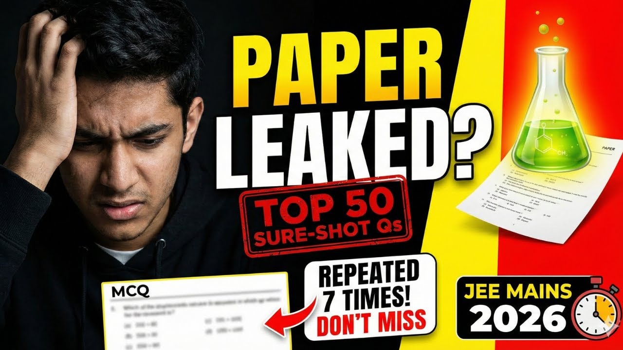 Top 50 Repeated JEE Chemistry Questions ! #jeemains