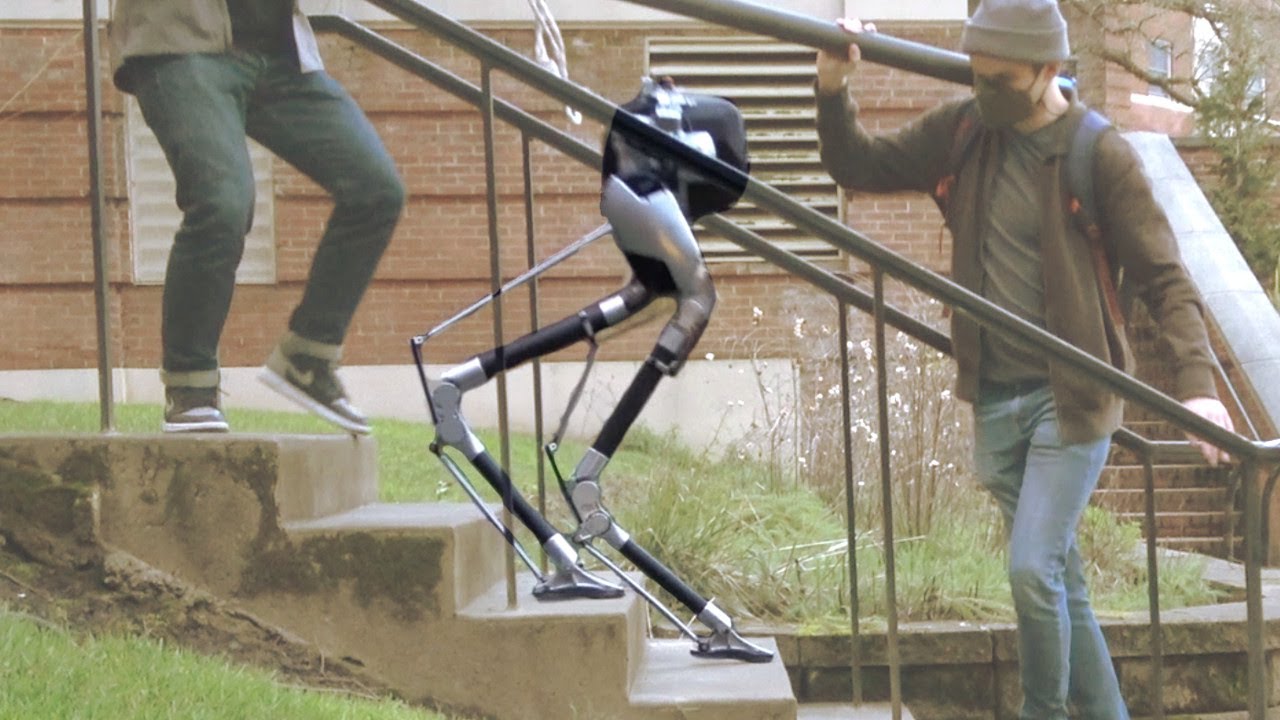 Robot Learns to Climb Stairs Blind
