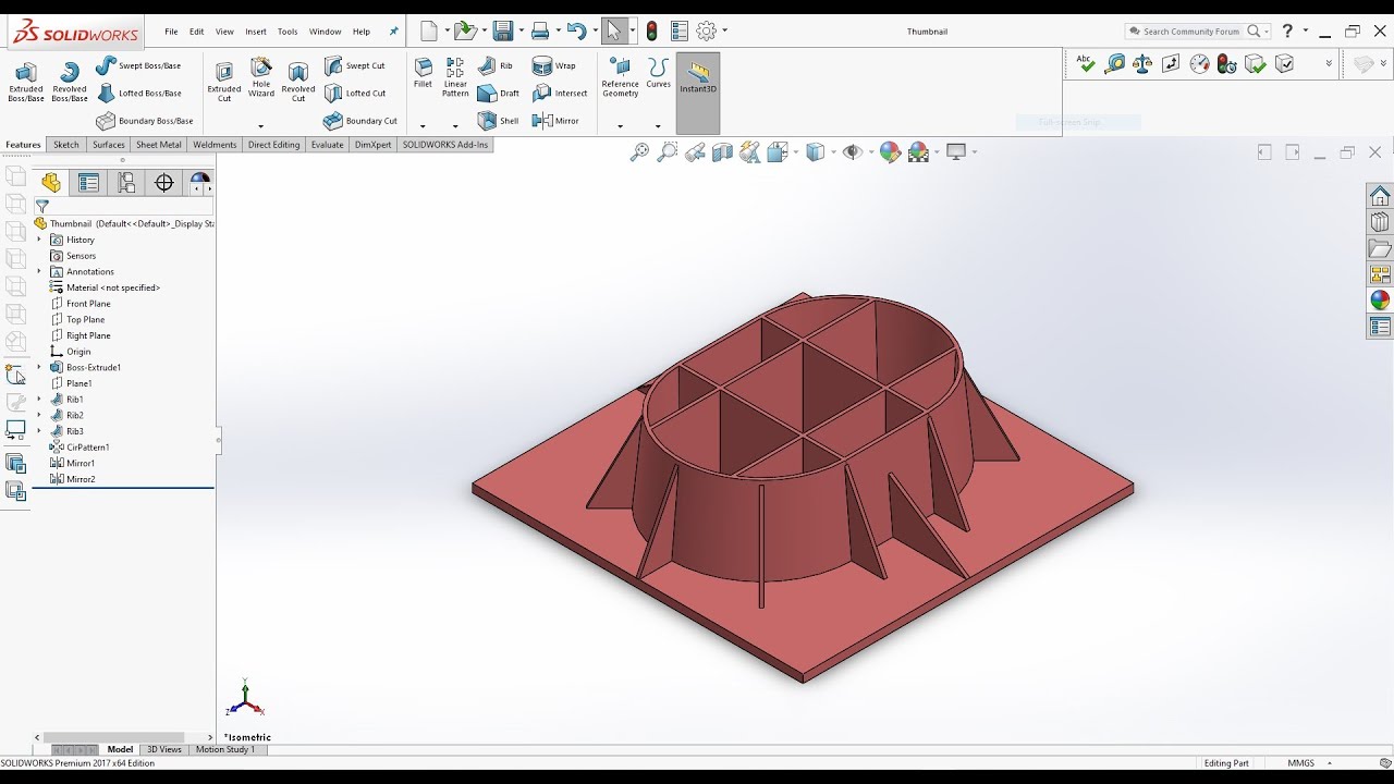 SolidWorks RIB Introduction - Part 01