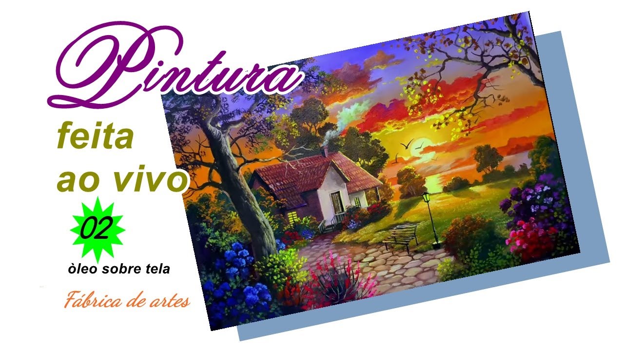 Como pintar um lindo por do sol ( continuação )