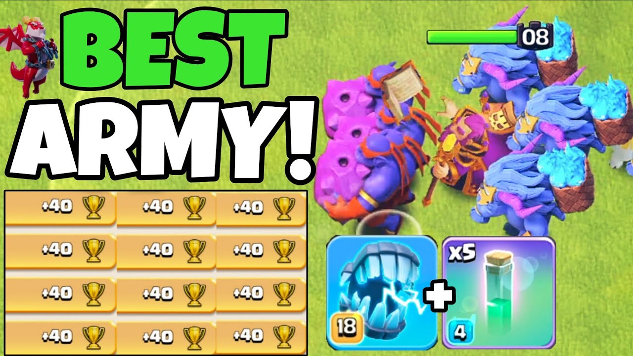 BEST Ground Army at TH18 for EASY 3 Stars in Legend League! New Best th18 attack strategy in coc