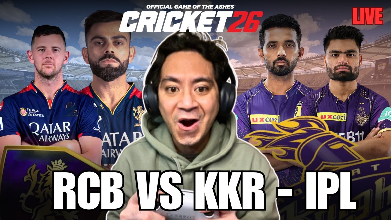Royal Challengers Banglore vs Kolkata Knight Riders T20 | RCB vs KKR | Cricket 26 Live | NoobBroLive