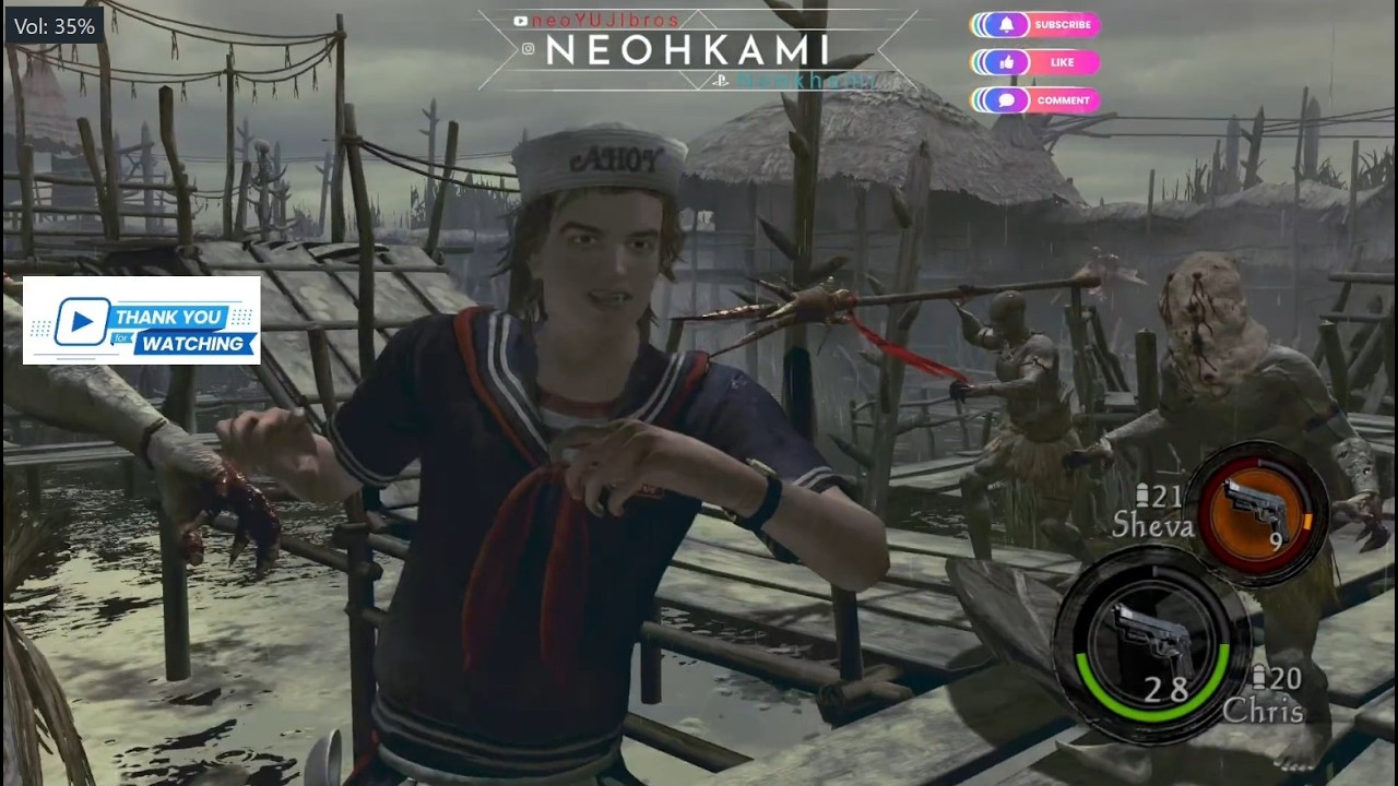 VOD RESI  04 -  Steve (ST) et Juliet S'invite sur RE5  @NeohkamiSTREAM  @foxribb  - (Resident Evil5)