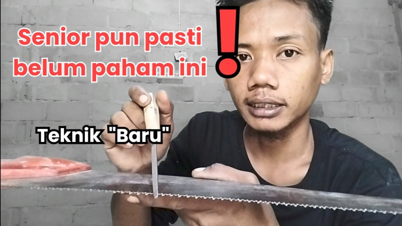 ‼️Ini teknik asah gergaji 