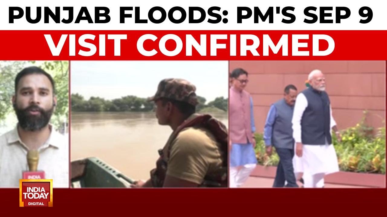 PM Modi to Visit Flood-Ravaged Punjab on Sep 9; Centre Plans 3-Tier Relief Plan | India Today News