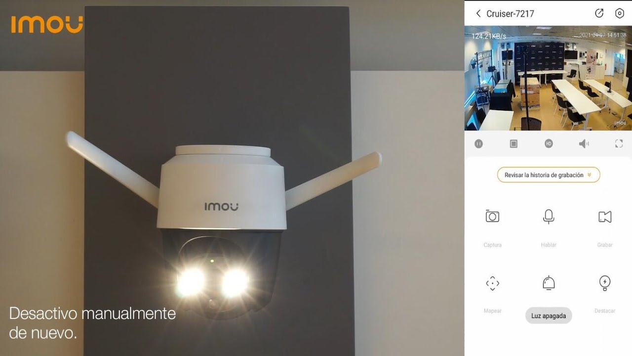 IMOU - CRUISER - 2. SIRENA, AUDIO BIDIRECCIONAL, CONTROL PTZ Y DETECCIÓN DE MOVIMIENTO