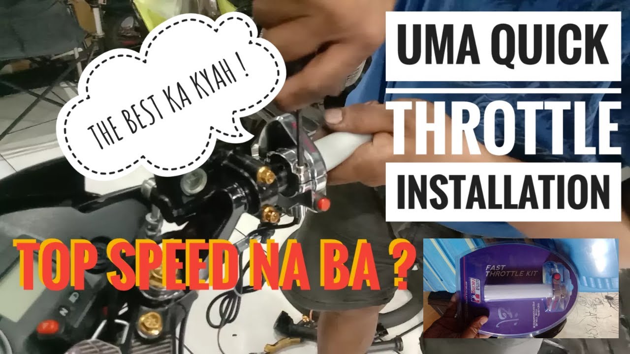UMA QUICK THROTTLE INSTALLATION FOR MY RAIDER R150 CARB | NEW UPGRADE | TOP SPEED NA BA?