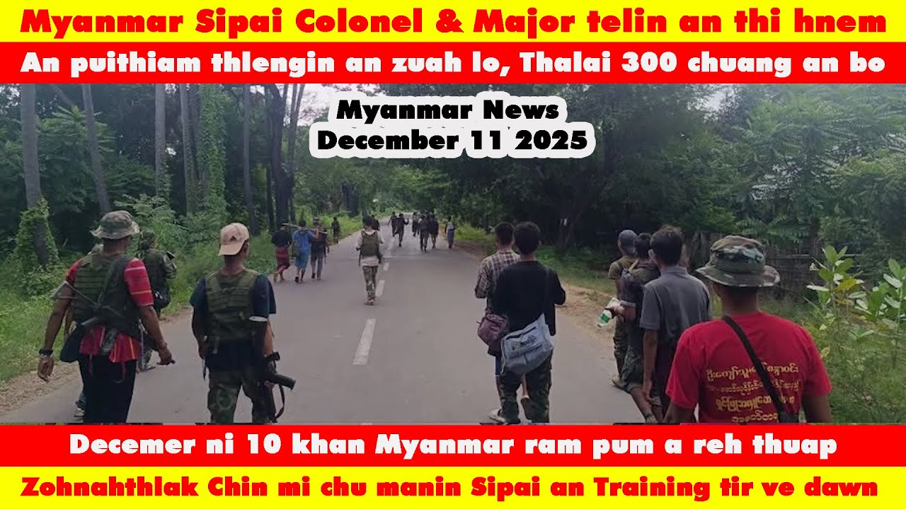 Myanmar Sipai Colonel & Major telin an thi hnem, An puithiam thlengin an zuah lo, Thalai 300 bo