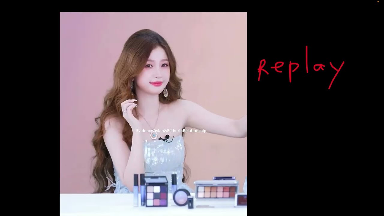 Jun7 Esther Yu livestream admitting she is like Princess Jasmine & spelling WHD during broadcasting