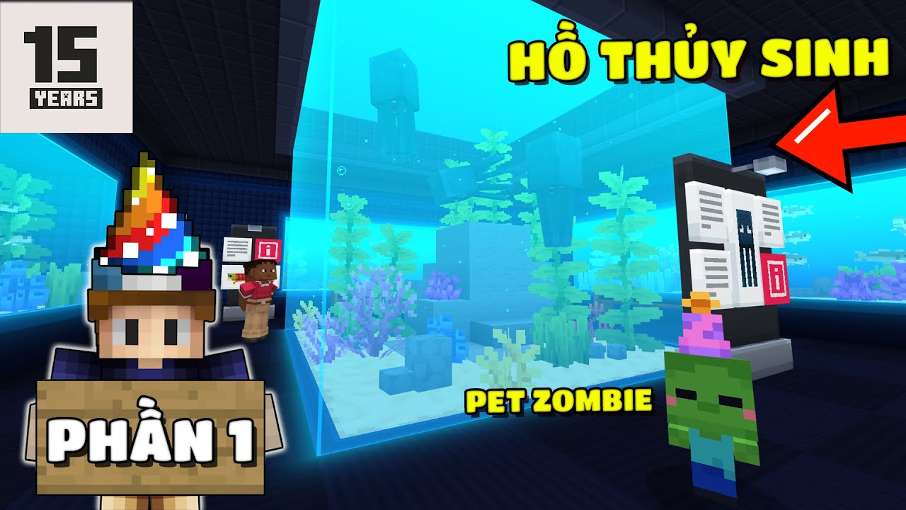 THAM QUAN MAP KỶ NIỆM 15 NĂM ĐẶC BIỆT CỦA MINECRAFT PHẦN 1 !! *MAP NHƯ LÀ HOẠT HÌNH LUÔN*