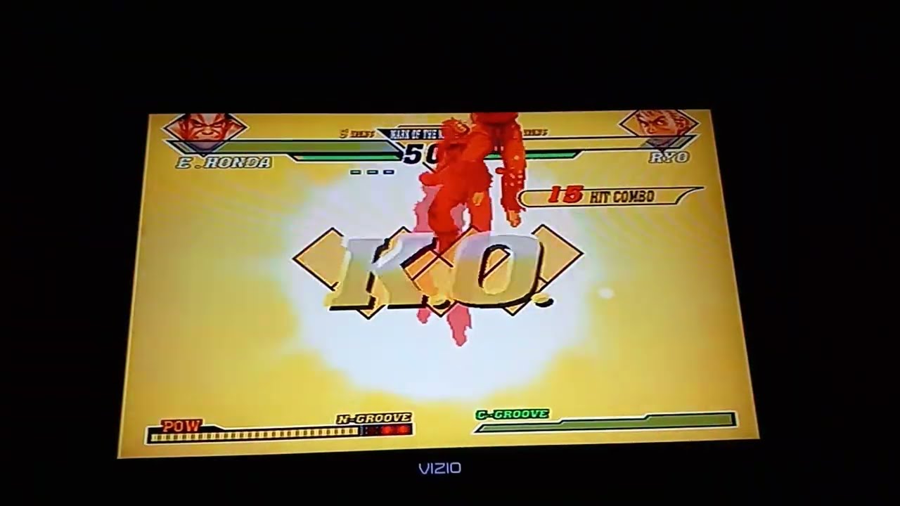 Capcom VS SNK 2 (PlayStation 2) - E. Honda VS. Ryo (Single Match)