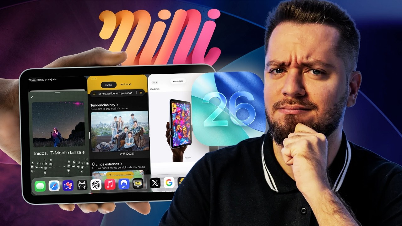 ¿MULTITAREA REAL en el iPad mini? La pruebo con iPadOS 26 y esto es lo que pasa...
