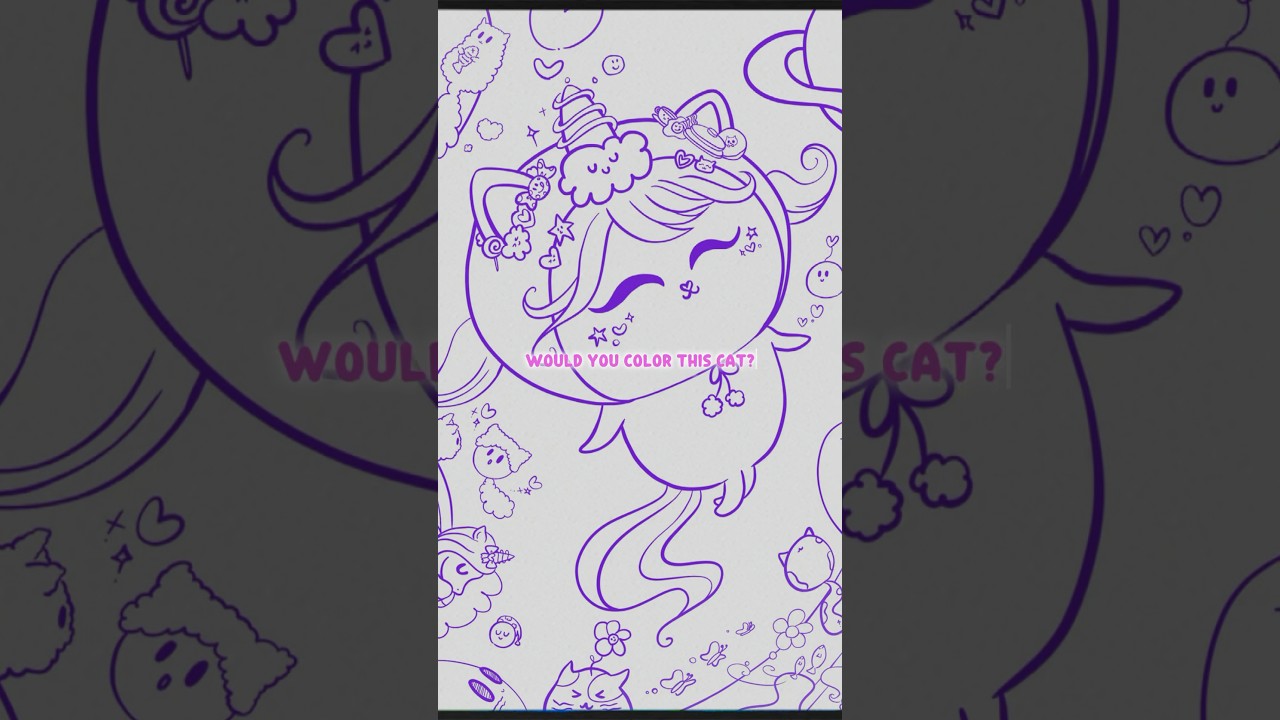 Free Printable Cat Coloring Page ✨ Only Until July 15, 25