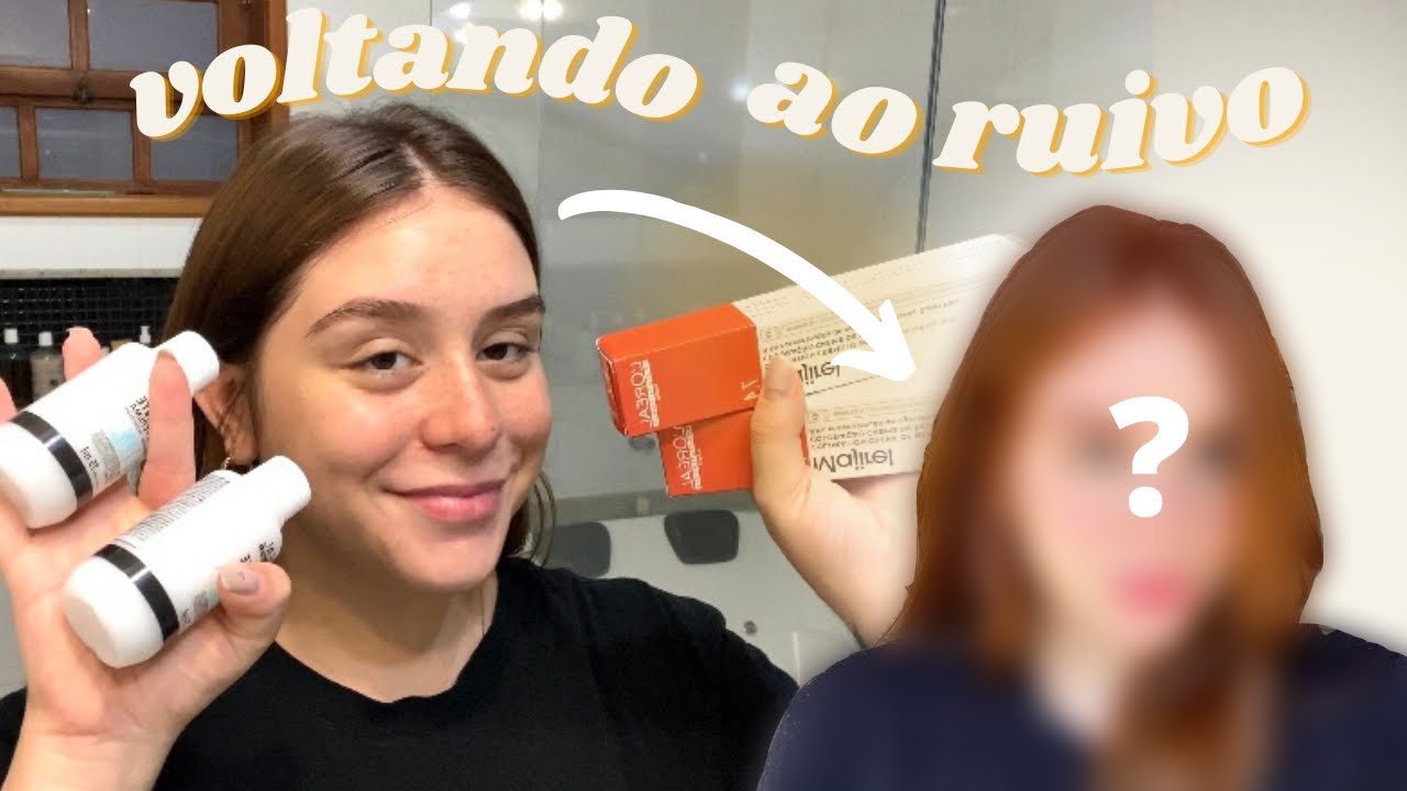 PINTANDO O CABELO DE RUIVO EM CASA!! voltando para o ruivo :)