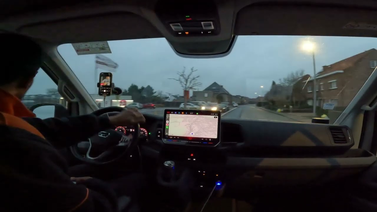 POV – Night Courier Shift in Belgium  Sunset to Full Dark Delivery Run