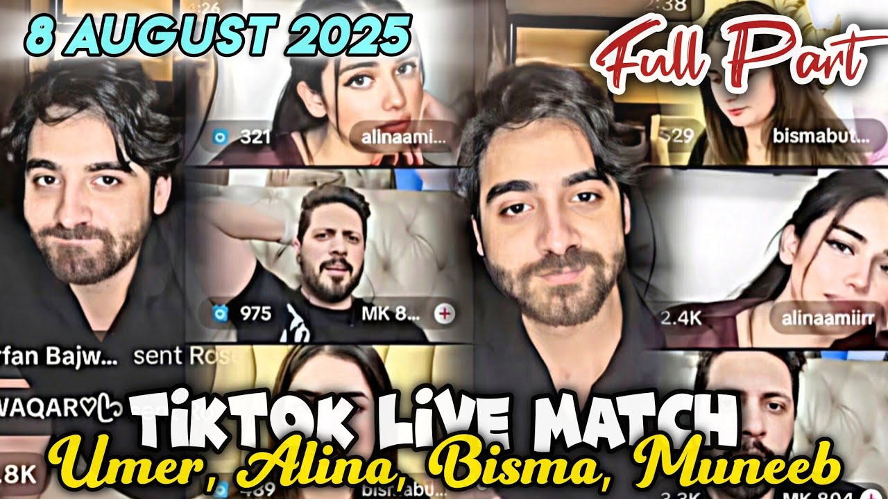 8 August 2025 | Part | Tiktok Live Match | Umer Butt vs Alina Amir  | Funny Moments |