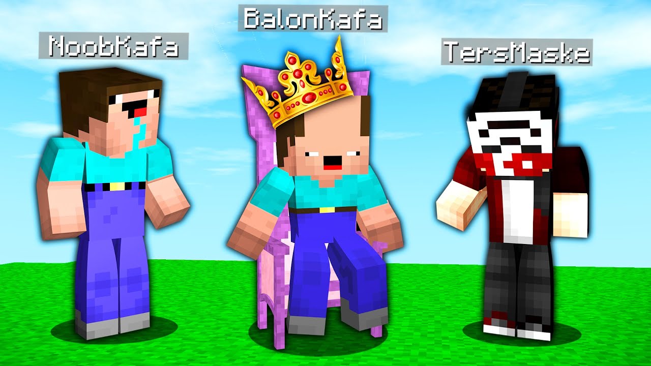 BALON KAFA İLE KRAL VS VEZİR OYNADIK ! - BalonCraft #23 - Minecraft
