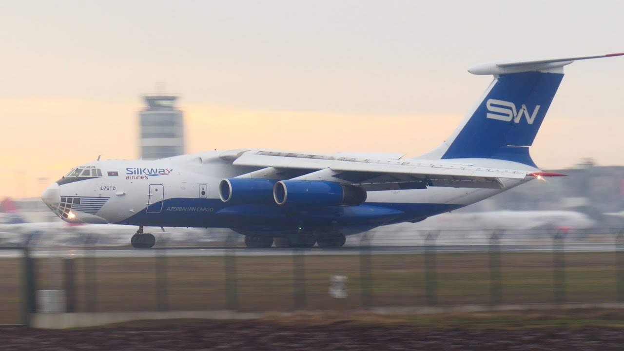 RETRO | 🇦🇿 Silk Way Airlines Ilyushin IL-76TD Landing at Belgrade 🇷🇸  | 4K