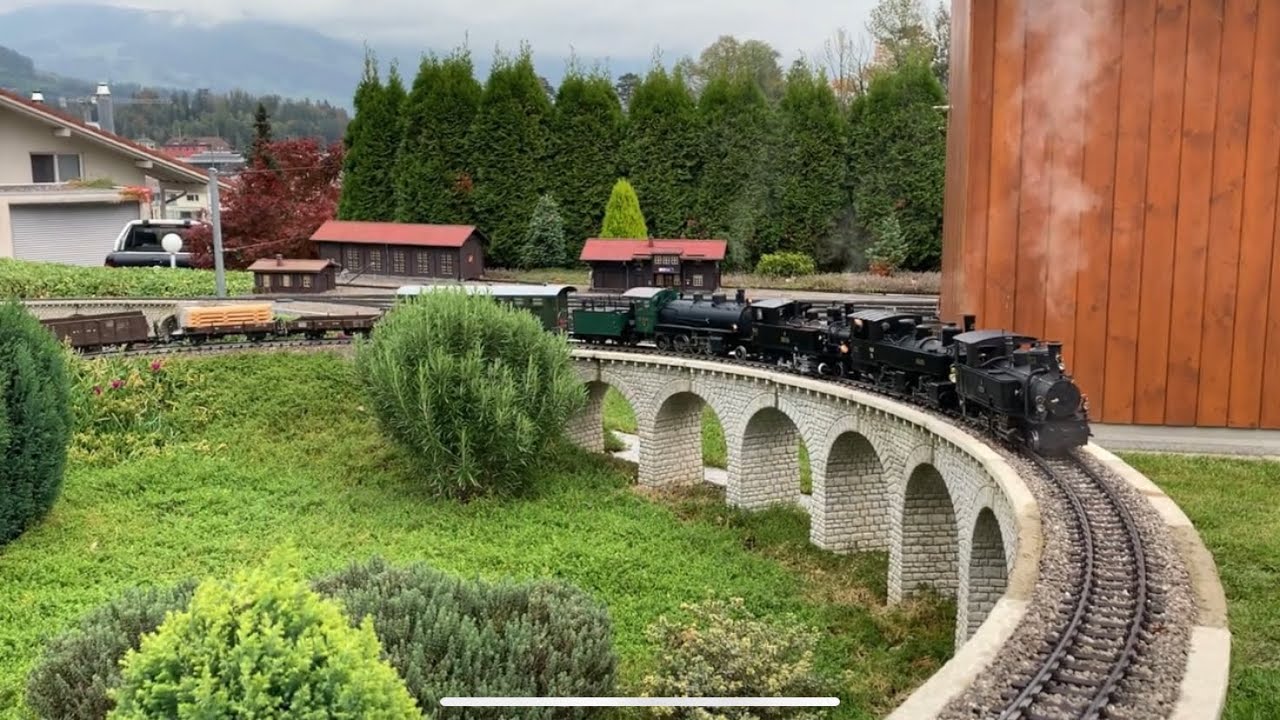 Volldampf aus allen Rohren, Schönegg Gartenbahn im Herbst 2020