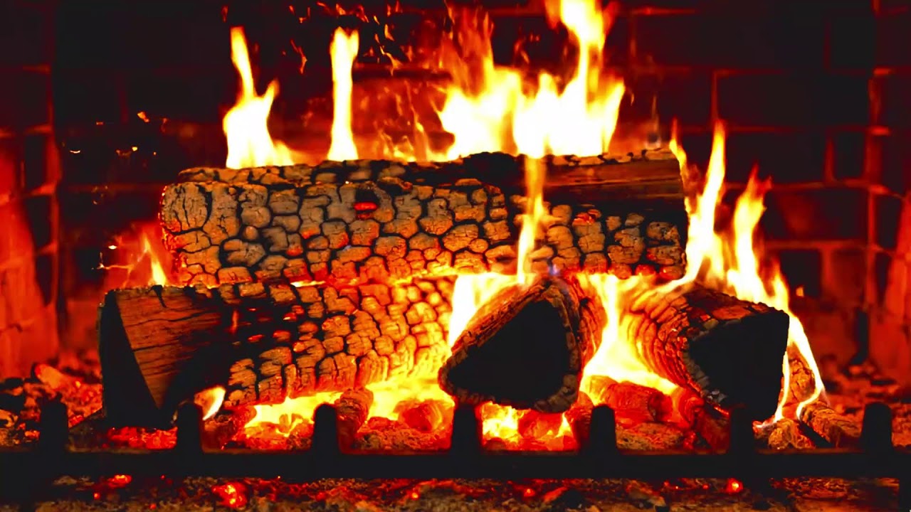 This Cozy Fireplace Will Melt Your Stress Away 🔥 Relaxing Fire Sounds