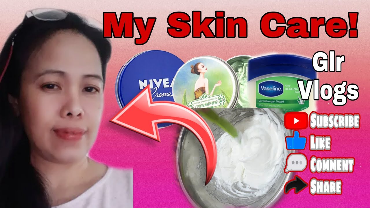 My Facial and Skin whitening..Vaseline/Aloe vera Gel/ Nivea Cream..#GlrVlogs #whitening