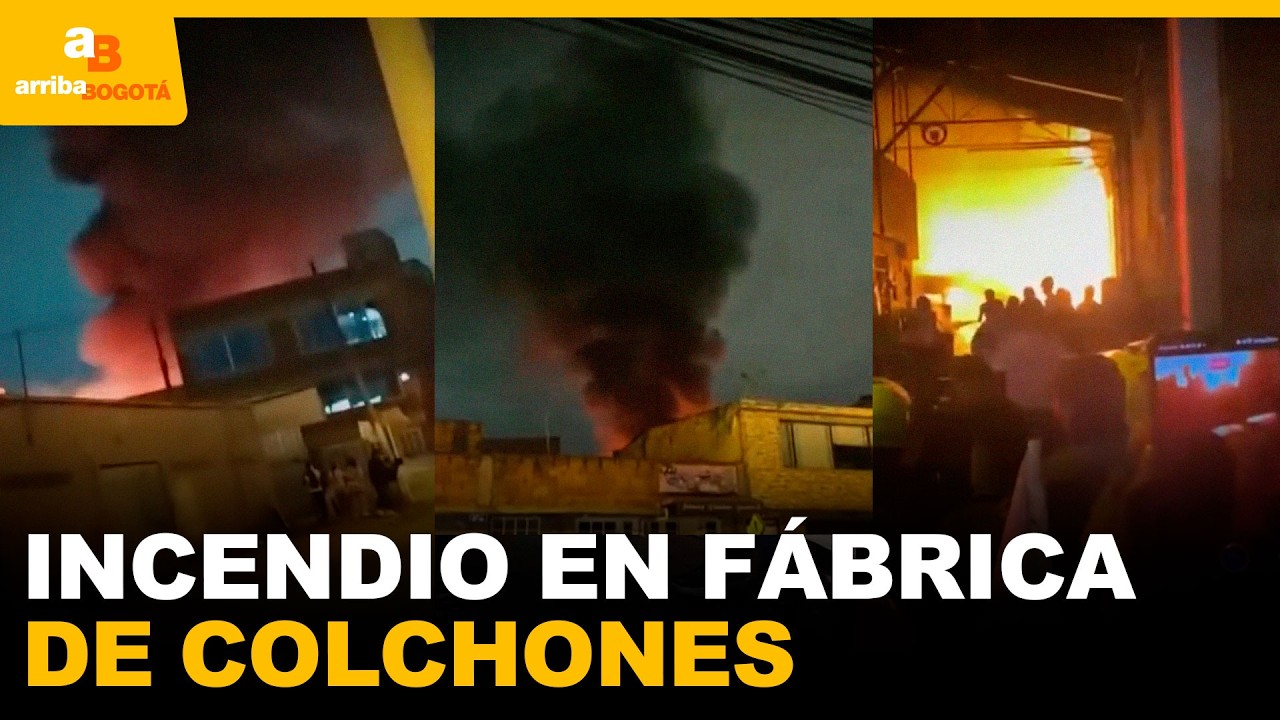 ¿Qué causó el incendio en una fábrica de colchones en La Despensa, Soacha? | CityTv | ArribaBogotá