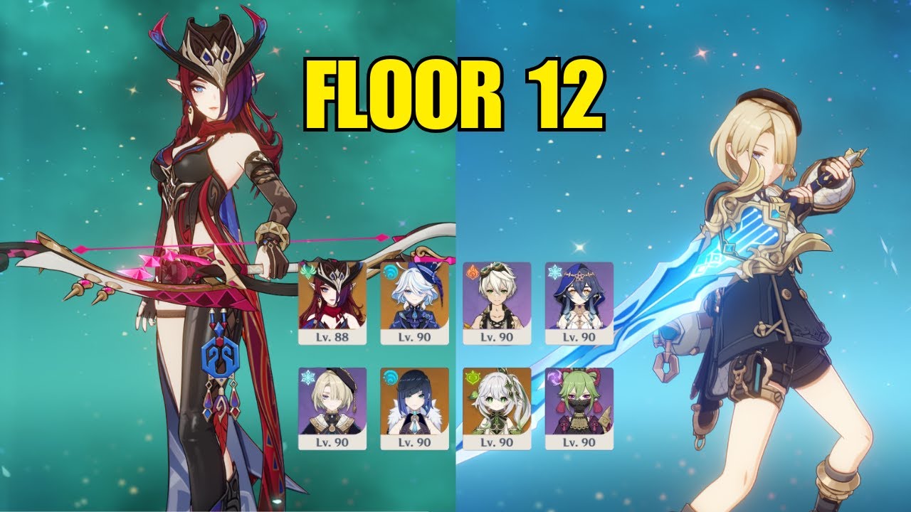 C0 Chasca Hypercarry & Freminet Hyperfridge | Genshin Impact 5.2 Spiral Abyss Floor 12