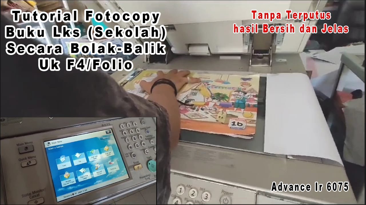 Cara Fotocopy Buku Lks , Secara Bolak Balik (F4)