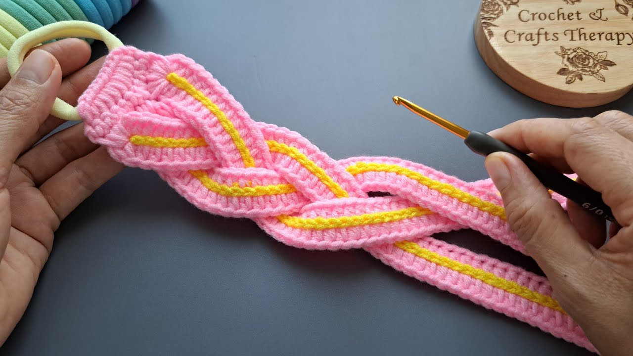 Amazing!  Easy & fun to crochet a headband for beginners Step by step