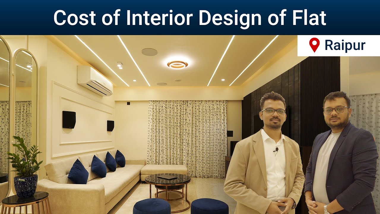 Cost of Interior Design of 3BHK Apartment at Raipur | Som Constructions | Alpha Realty