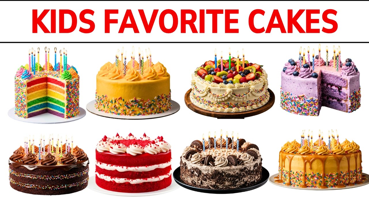 Cake Names in Hindi and English | जानिए बच्चो के फेवरेट केक के नाम | Kids Learning Video