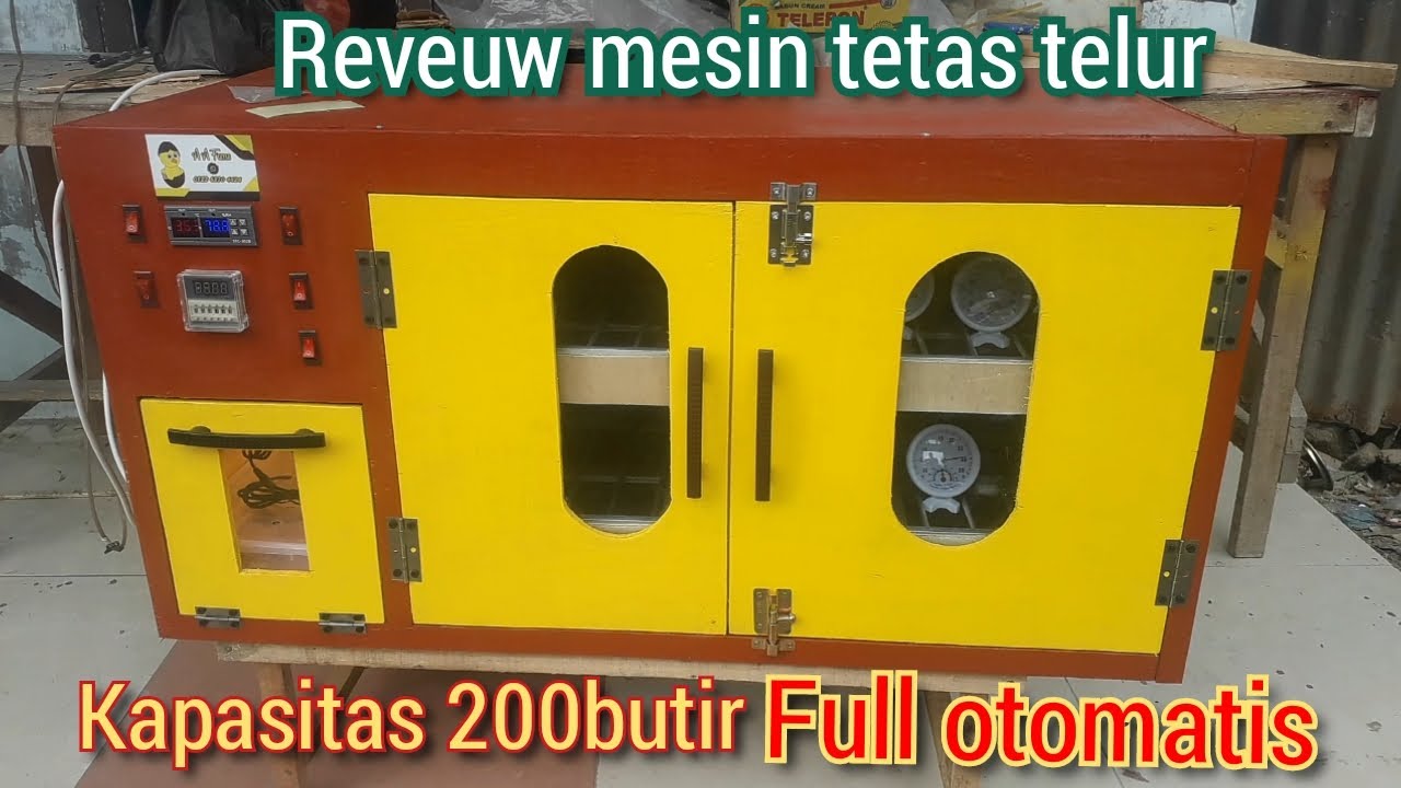 Review mesin penetas telur kapasitas 200 butir full otomatis