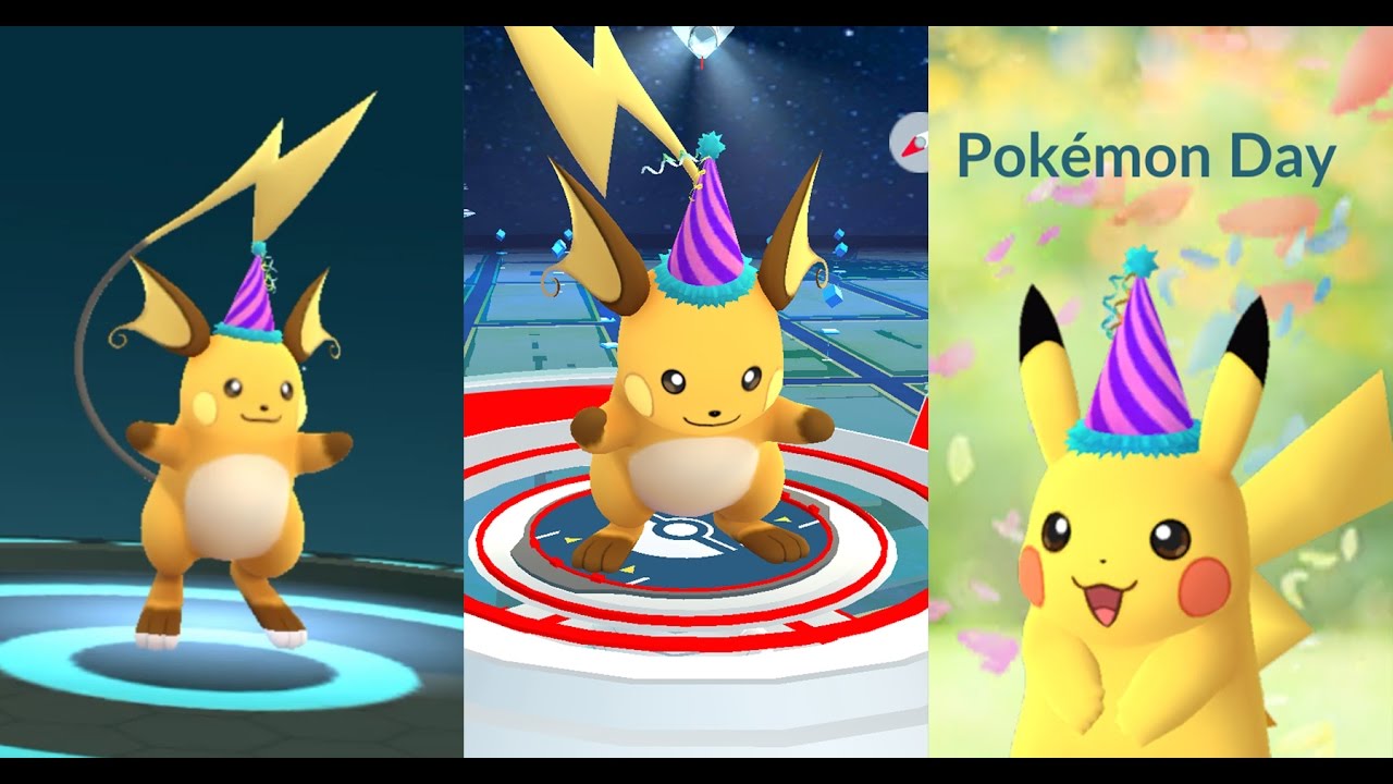 EVOLUTION RAICHU FESTIVE  POK&Eacute;MON GO | Gym Battle Pikachu, Raichu Festive vs Togetic